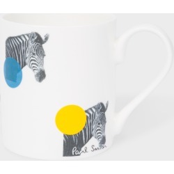 'Zebra' Print Bone China Mug