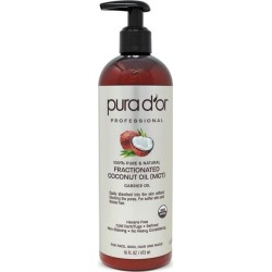 Pura D'Or Fractionated Coconut Oil (Mct) 16 fl oz Liquid Skin Care