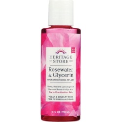 Heritage Store Rosewater Refreshing Facial Splash 4 fl oz Liquid Skin Care