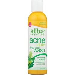 Alba Botanica Natural Acne Dote Deep Pore Wash - Maximum Strength 6 fl oz Liquid Skin Care