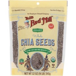 Bob's Red Mill Organic Whole Chia Seeds 12 oz Package