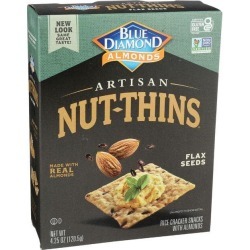 Blue Diamond Artisan Nut-Thins - Flax Seeds 4.25 oz Package