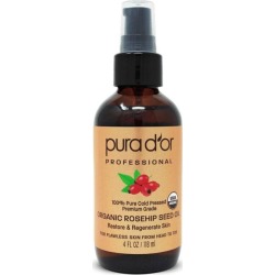 Pura D'Or Organic Rosehip Seed Oil 4 fl oz Liquid Skin Care