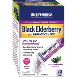 Enzymedica Black Elderberry Immune Packs 30 Packets Immune Support