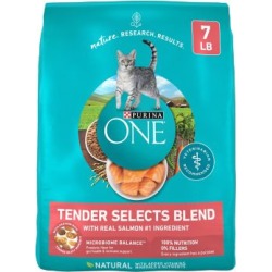 Purina ONE Tender Selects Adult Salmon Blend Recipe Dry Cat Food