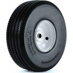 Martin Wheel 410/350-4 10 in. Flat Free Hand Truck Wheel, 2-1/4 in. x 5/8 in. Offset Hub