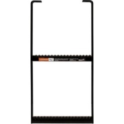 Buyers Products Black Powder-Coated 2-Rung Steel Truck Step with Anti-Slip Step, 12.5 in. x 24 in.