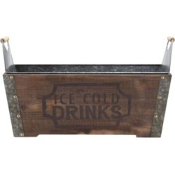 Red Shed Cold Drinks Wooden Crate