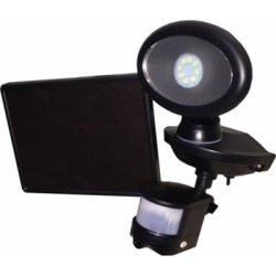 MAXSA Innovations Solar Security Video Camera and Spotlight, Black
