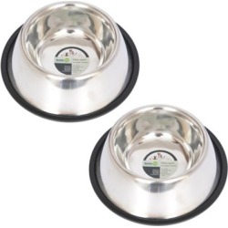Iconic Pet Non-Skid Spaniel/Cocker Bowl for dog; 8 oz./1 cup; Pack of 2