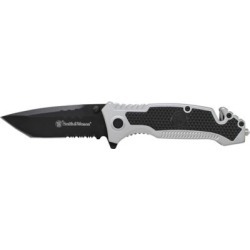 Smith & Wesson Rescue Clip Folding Knife with Strap Cutter