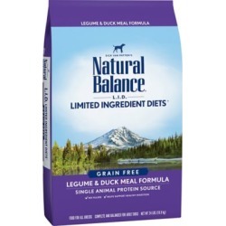 Natural Balance L.I.D. Limited Ingredient Diets Legume & Duck Meal Formula Dry Dog Food, 24 lb.