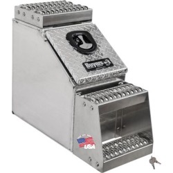Buyers Products 24 in. x 28 in. x 12 in. Heavy-Duty Diamond Tread Aluminum Step Box