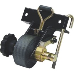 Buyers Products 1-1/2 in. x 7 ft. Ladder Rack Ratchet Tie-Down Angle Mount with Double J-Hooks