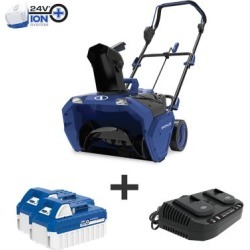 Snow Joe 48-Volt iON+ Cordless Snow Blower Kit, 20 in. with 2 x 4.0-Ah Batteries and Charger, 24V-X2-20SB