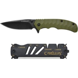 Camillus Glide Sharpener and Folding Knife Combo Pack