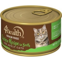 4health Grain-Free Chicken Recipe in Broth for Cats; 3 oz. Can
