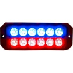 Buyers Products 5.19 in. Blue/Red Rectangular LED Strobe Light