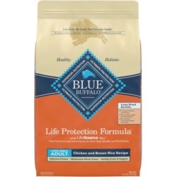 Blue Buffalo BLUE Life Protection Formula Adult Large Breed Chicken and Brown Rice Dry Dog Food, 15 lb. Bag