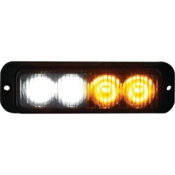 Buyers Products 4.875 in. Amber/Clear LED Mini Strobe Light