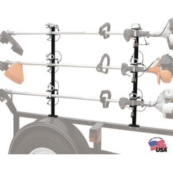 Buyers Products 3-Position Channel Style Lockable Trimmer Rack for Open Landscape Trailers