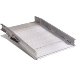 Magliner Heavy-duty Aluminum Curb Ramp for Bulk Delivery Use, 29 in. W x 4 ft. L