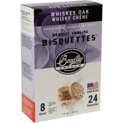 Bradley Smoker Flavor Bisquettes; Whiskey Oak 24-Pack