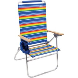 RIO Beach Hiboy Tall Back Beach Chair, Stripe, SC644-1909-1