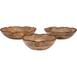 Damari Wood Bowls, Set of 3