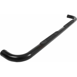 Dee Zee Nerf Bar, 3 in. Round, Toyota Tacoma Double Cab 05-17, Black Powder Coated Steel