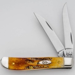 Case Cutlery Mini Trapper Knife; Case 6.5 Bonestag