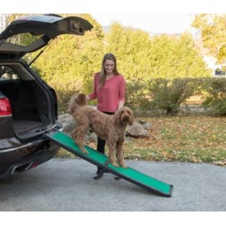 Pet Gear Inc. Bi-Fold Pet Ramp with SupertraX, PG9166GRSX