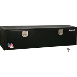 Buyers Products 18 in. x 18 in. x 60 in. Black Steel Underbody Truck Box with Paddle Latch