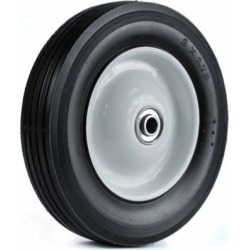 Martin Wheel 8X1.75 Light-Duty Steel Wheel, 1/2 in. BB, 2-1/2 in. Centered Hub, Rib Tread