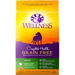 Wellness Complete Health Grain-Free Adult Lamb & Lamb Meal Recipe Dog Food, 24 lb.