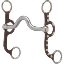 Weaver Leather 4-58 in. Medium Port Mouth Pony Bit