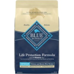 Blue Buffalo Life Protection Formula Chicken & Brown Rice Recipe For Senior Dogs; 15 lb.