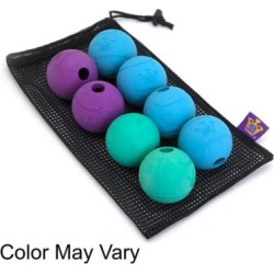 Chew King Value Pack Rubber Ball Dog Toys, 8 pk.