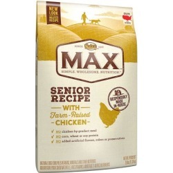Nutro Max Natural Adult Dry Dog Food, Chicken Flavor, Senior, 25 lb. Bag