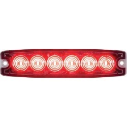 Buyers Products 5.14 in. Red Surface Mount Ultra-Thin LED Strobe Light