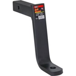 Buyers Products 2 in. Ball Mount with 10-1/4 in. Drop x 10-9/32 in. Long Tube, Black