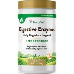 NaturVet Digestive Enzymes Plus Probiotic Powder Jar, 79903662