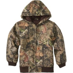 Carhartt Boy's Mossy Oak Camo Active Jac Flannel Hooded Jacket, Quilt-Lined, CP8529-CR08 found on Bargain Bro from Tractor Supply for USD $68.39