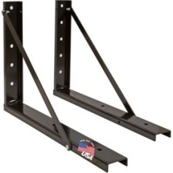 Buyers Products 18 in. x 24 in. Bolted Black Formed Steel Mounting Brackets
