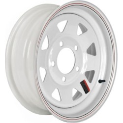Martin Wheel 5-Hole Steel Custom Spoke Trailer Wheel with Valve Stem, 13X4.5, 5 Hole