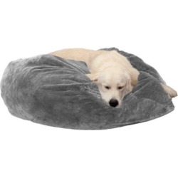 FurHaven Round Plush Pillow Pet Bed
