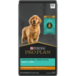 Purina Pro Plan FOCUS Chicken & Rice Formula Dry Puppy Food, 34 lb. Bag
