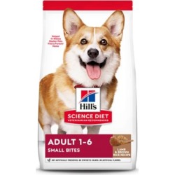 Hill's Science Diet Adult Small Bites Lamb Meal & Brown Rice Recipe Dry Dog Food, 15.5 lb. Bag
