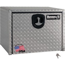 Buyers Products 24 in. x 24 in. x 30 in. Diamond Tread Aluminum Underbody Truck Box with 3-Pt. Latch