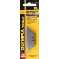 Olympia General Purpose Utility Knife Blade; Pack of 10